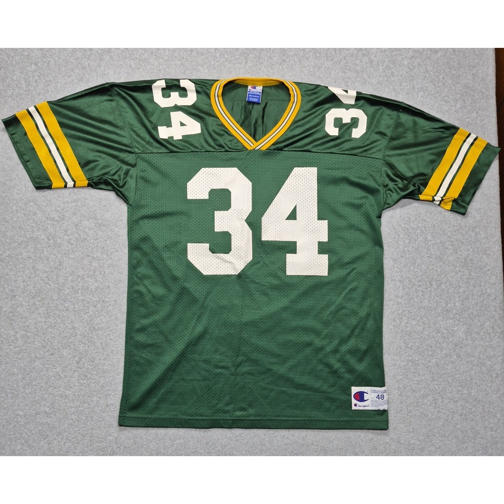 Vintage Green Bay Packers Jersey Mens 48 XL #34 Edgar Bennett 90s Champion Shirt